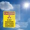 Signmission Radiation & Laser Sign, 10 in H x 7 in W, Plastic, Rectangle OS-2PACK-CR-P-710-V-10285 - alternate 5